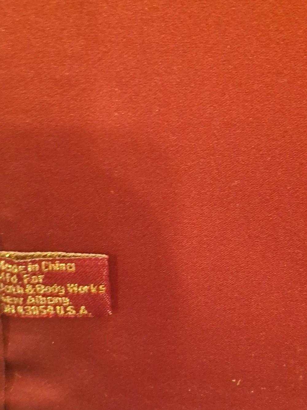 Bath & Body Works Red Tote with Gold Logo Tag